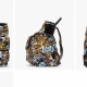 Kenzo Yellow Tiger and Cloud Print Backpack