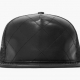 Stampd Black Quilted Leather Trucker Hat