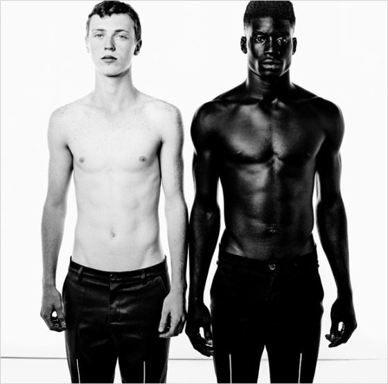 black & white