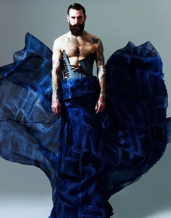 gay gown down
