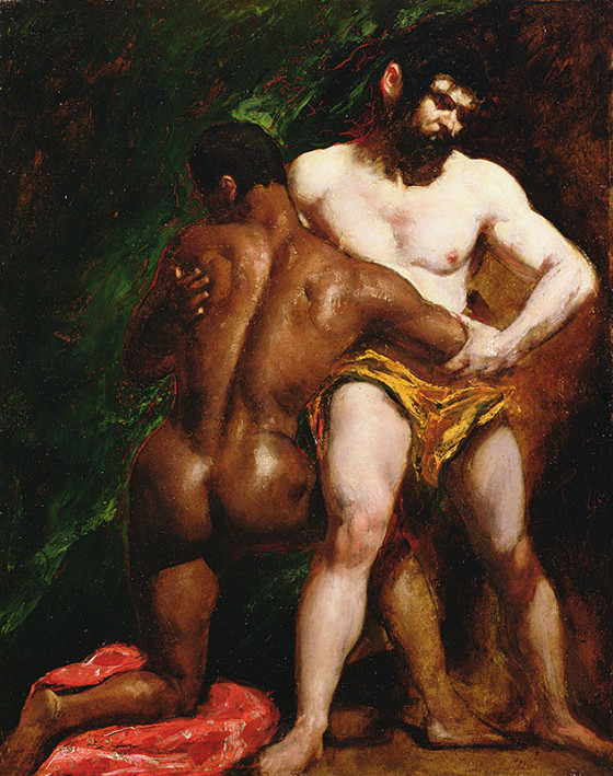 william etty the wrestlers